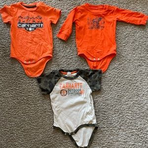Carhartt onesies baby size 12 and 9